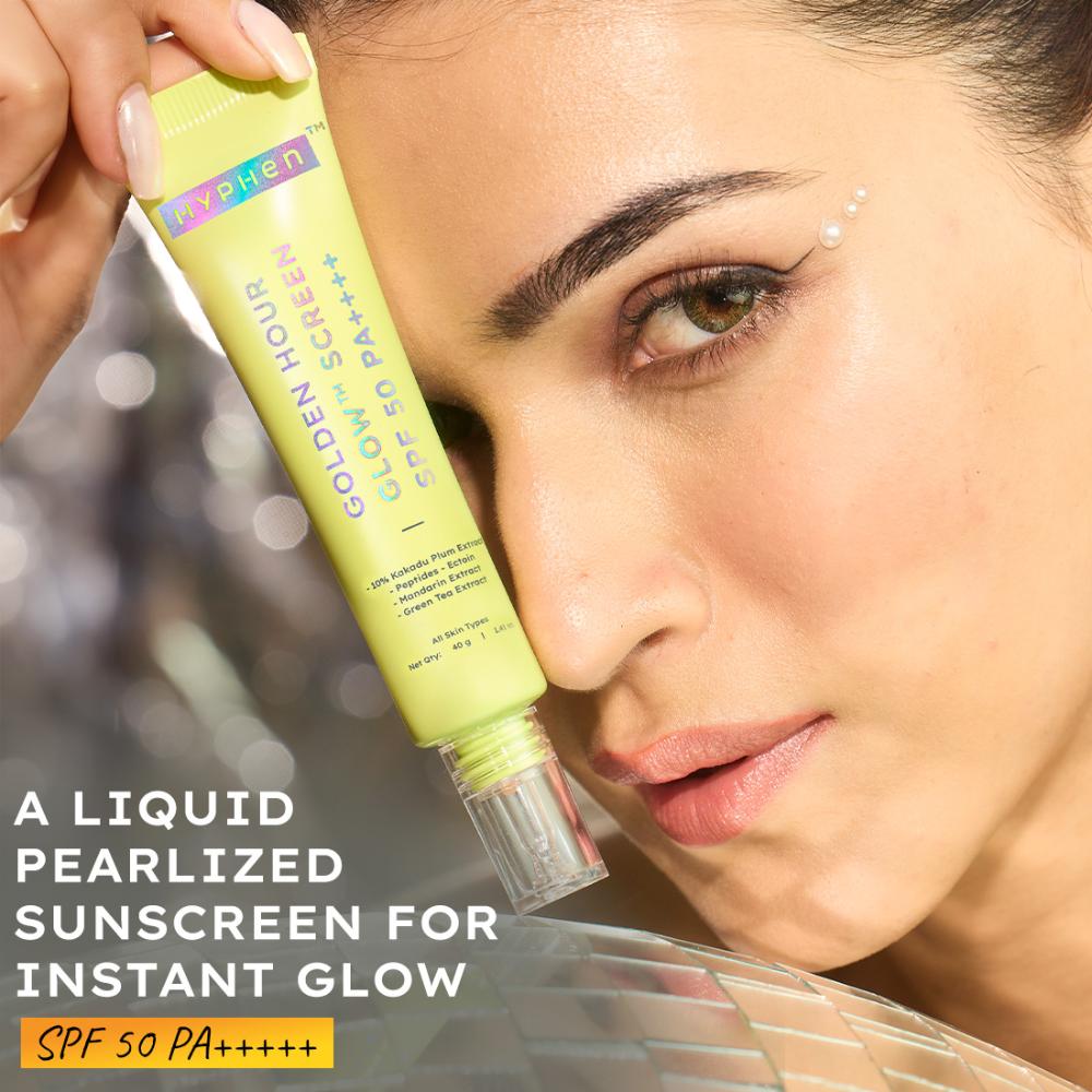 Golden Hour Glow Sunscreen SPF 50 PA++++ for Dewy & Bright Skin High UVA/B Protection