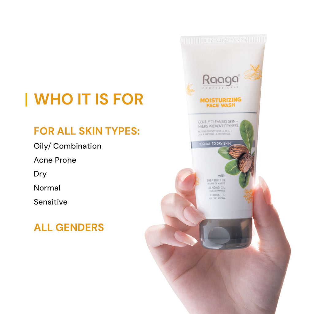 Moisturizing Face Wash With Shea Butter, Jojoba Oil And Almond Oil