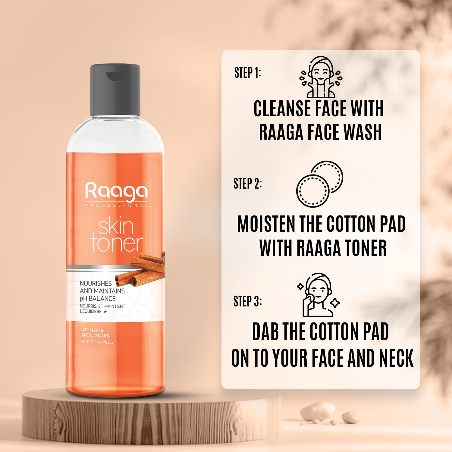 Skin Toner With Lotus And Cinnamon Extracts