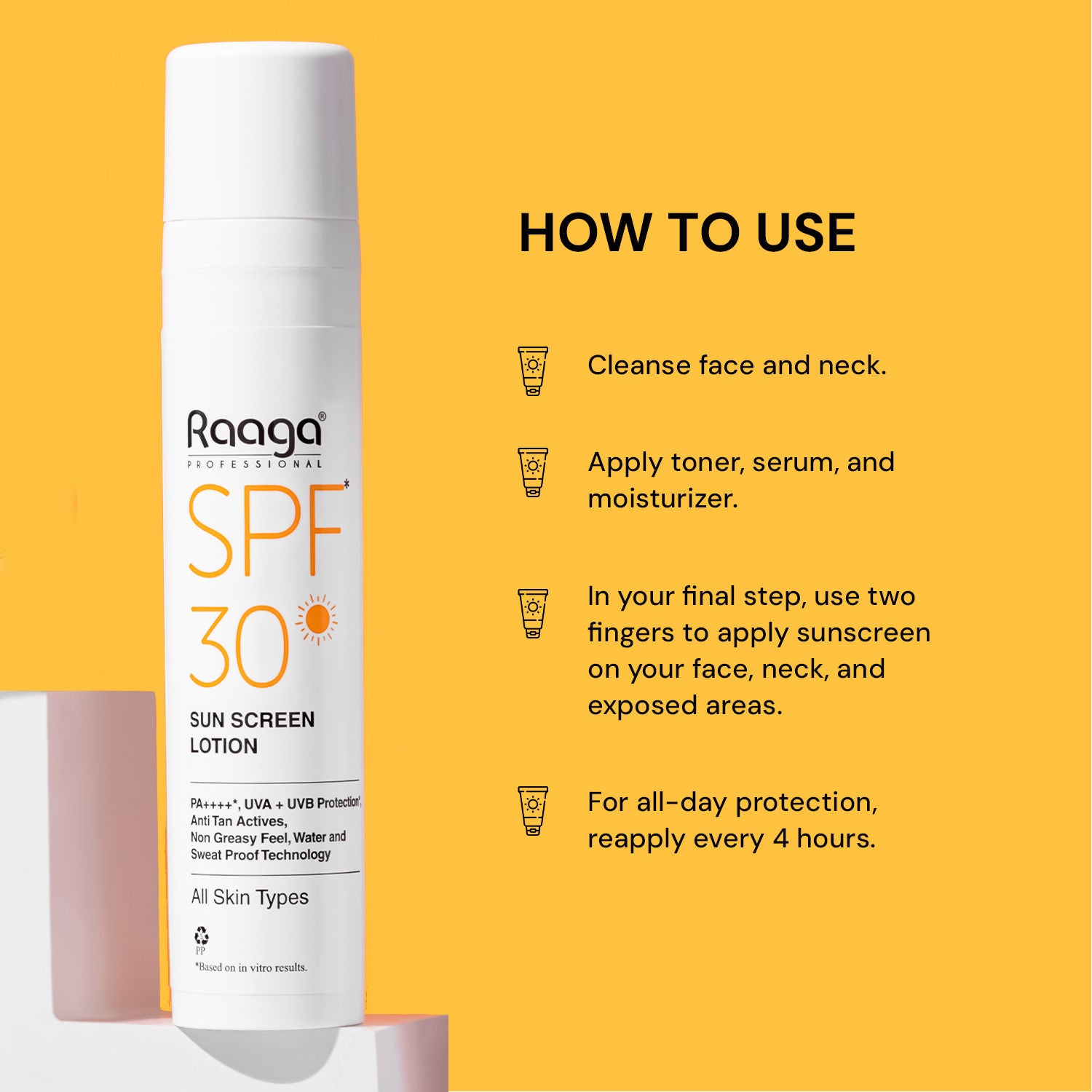 Spf 30 Pa++++ Sunscreen Lotion With Uva + Uvb Protection, All Skin Types, 55 Ml