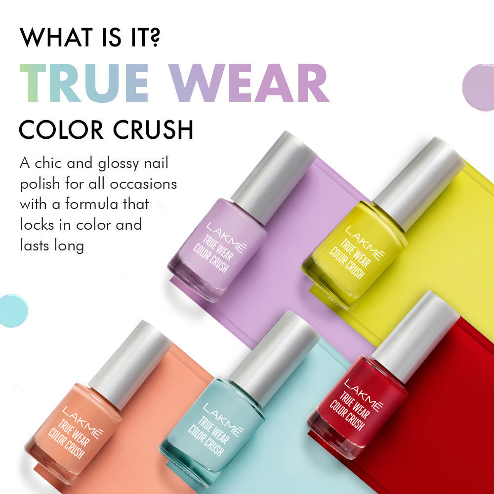 True Wear Color Crush Nail Polish, Long Lasting & Vibrant Nail Paint