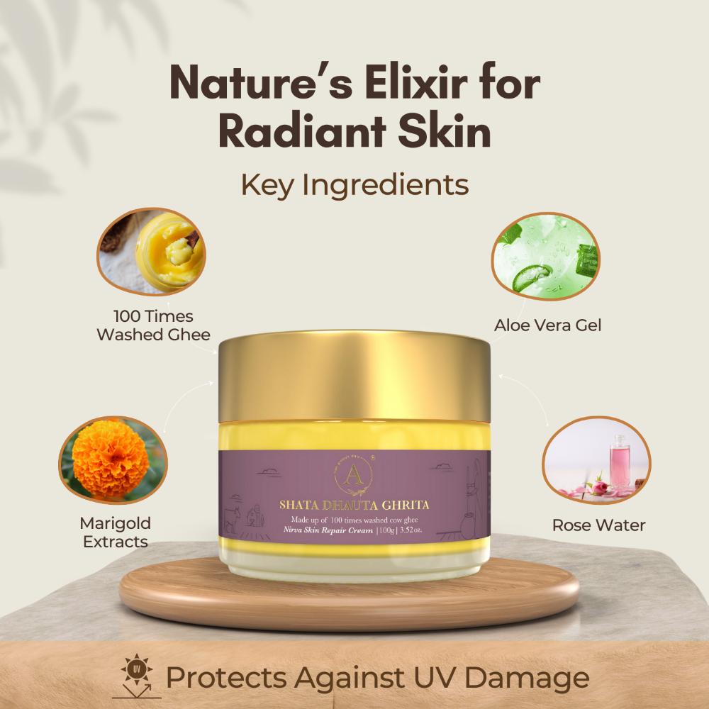 Shata Dhauta Ghrita Skin Repairing Moisturizing Ghee Cream