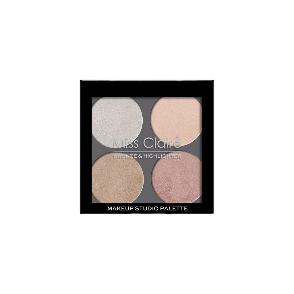 Bronze & Highlighter Makeup Studio Palette - 2