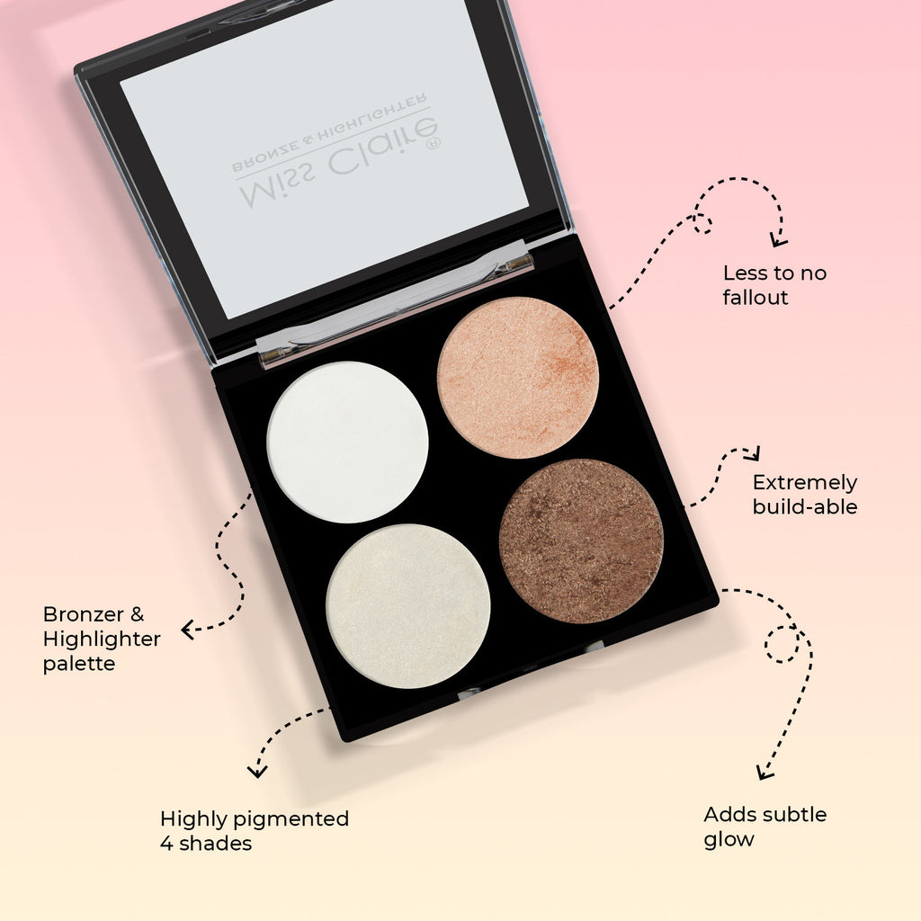 Bronze & Highlighter Makeup Studio Palette - 2
