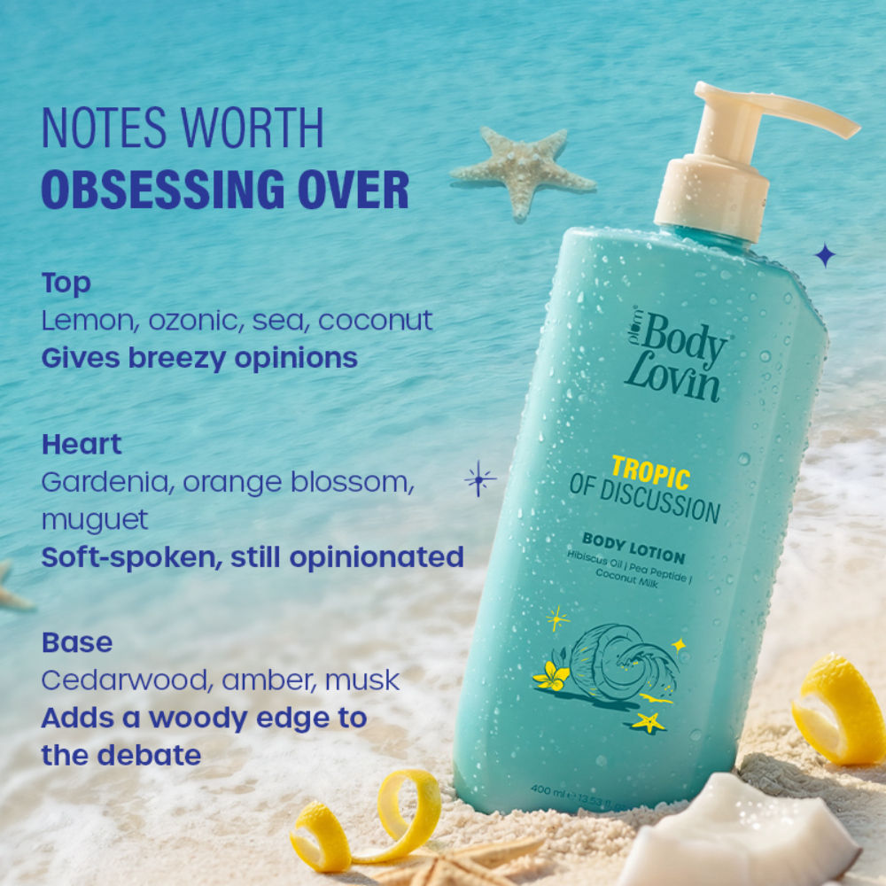 BodyLovin’ Tropic Of Discussion Body Lotion, Firming & Tightening, Fresh Tropical Fragrance