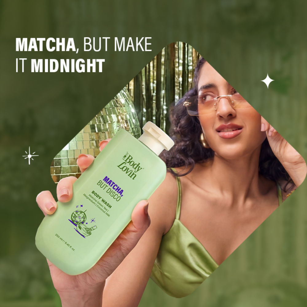 BodyLovin’ Matcha, But Disco Body Wash, Calming & Smoothening, Lactonic Matcha Fragrance