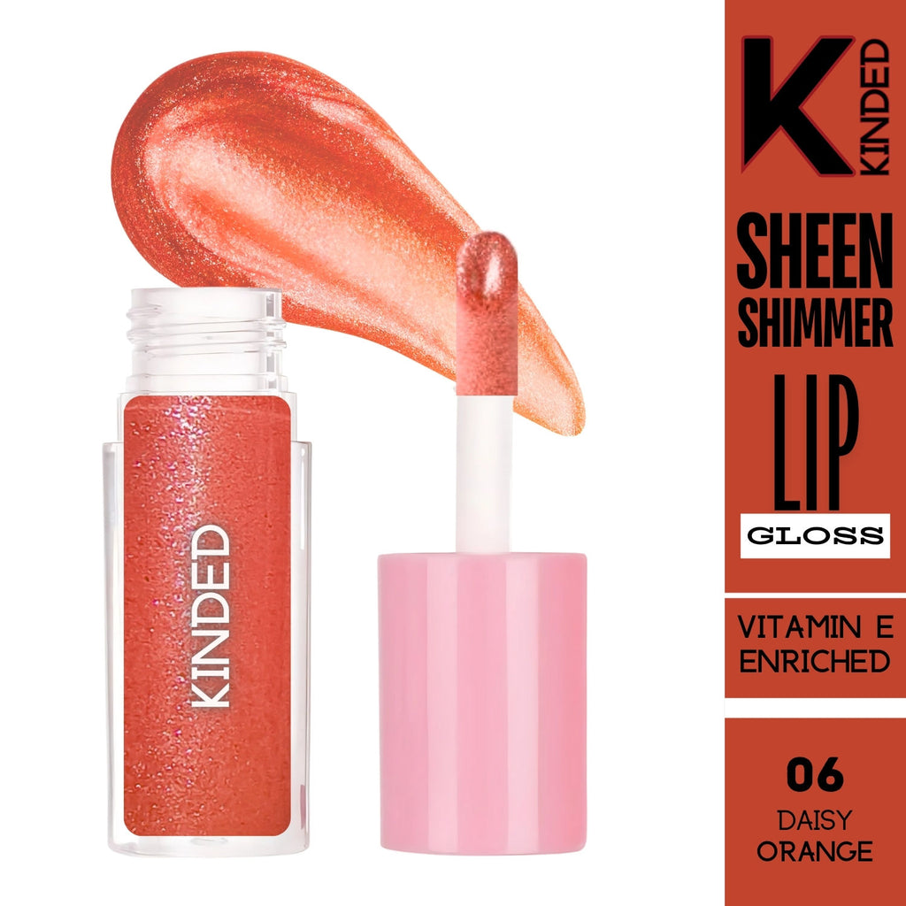 Sheen Shimmer Lip Gloss - 06 Daisy Orange