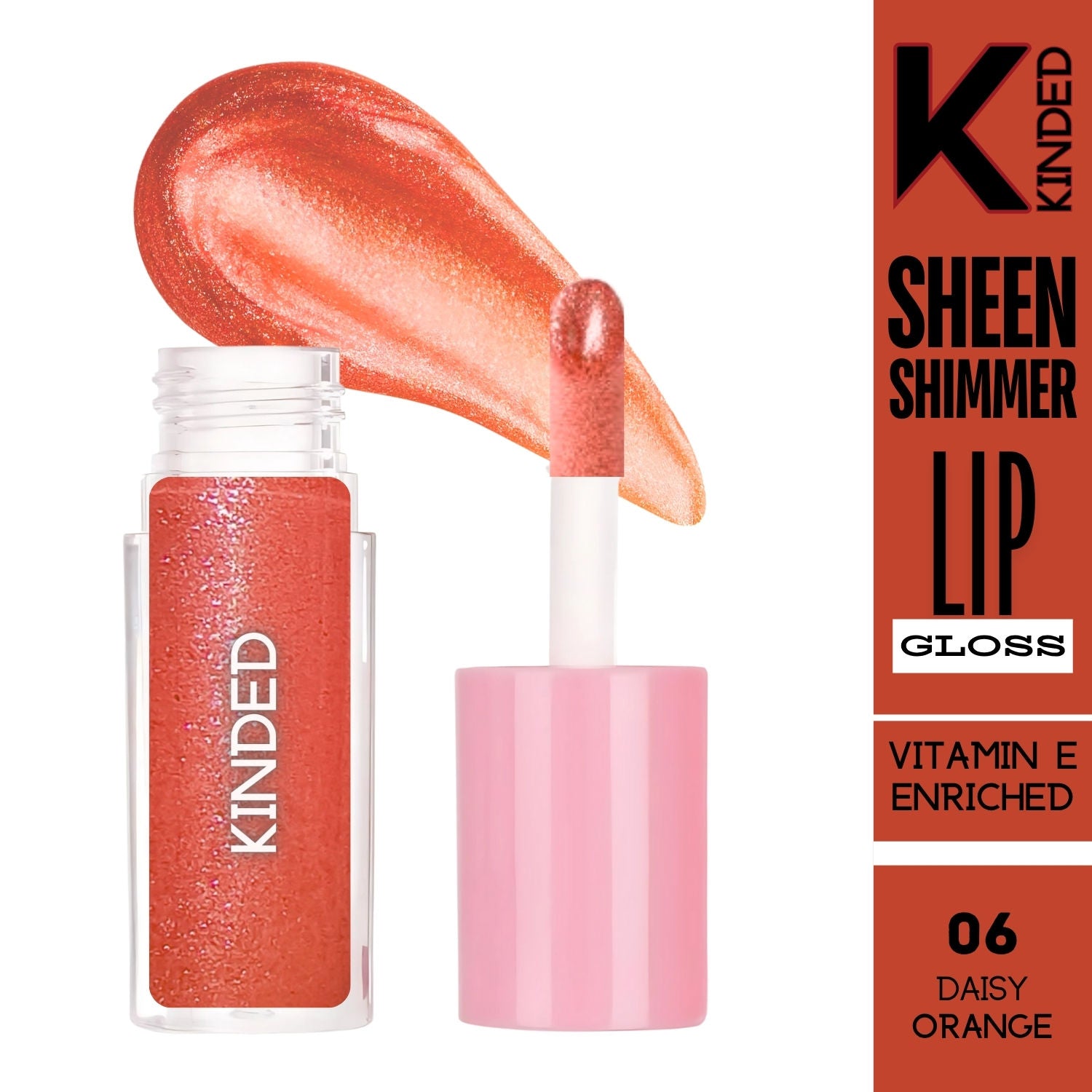 Sheen Shimmer Lip Gloss - 06 Daisy Orange