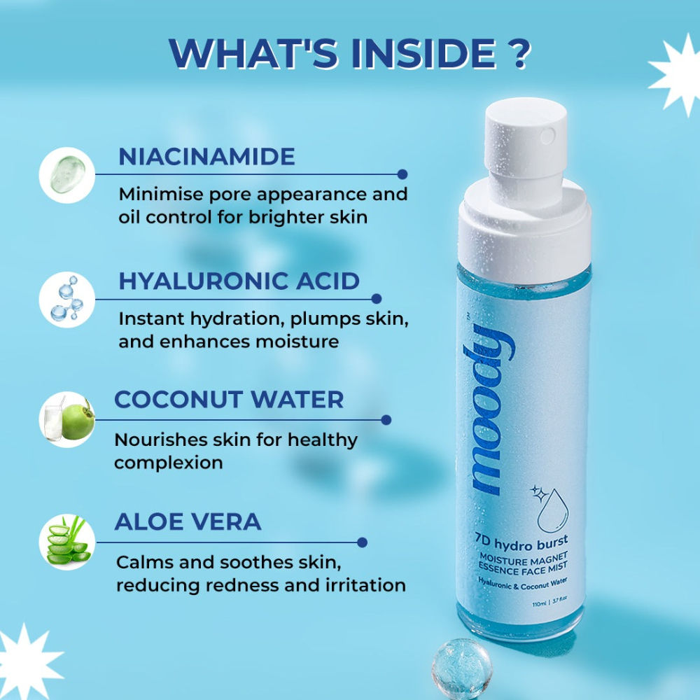 Hydroburst Hyaluronic Face Mist Toner For Long Lasting Hydration Combination & Dry Skin Type