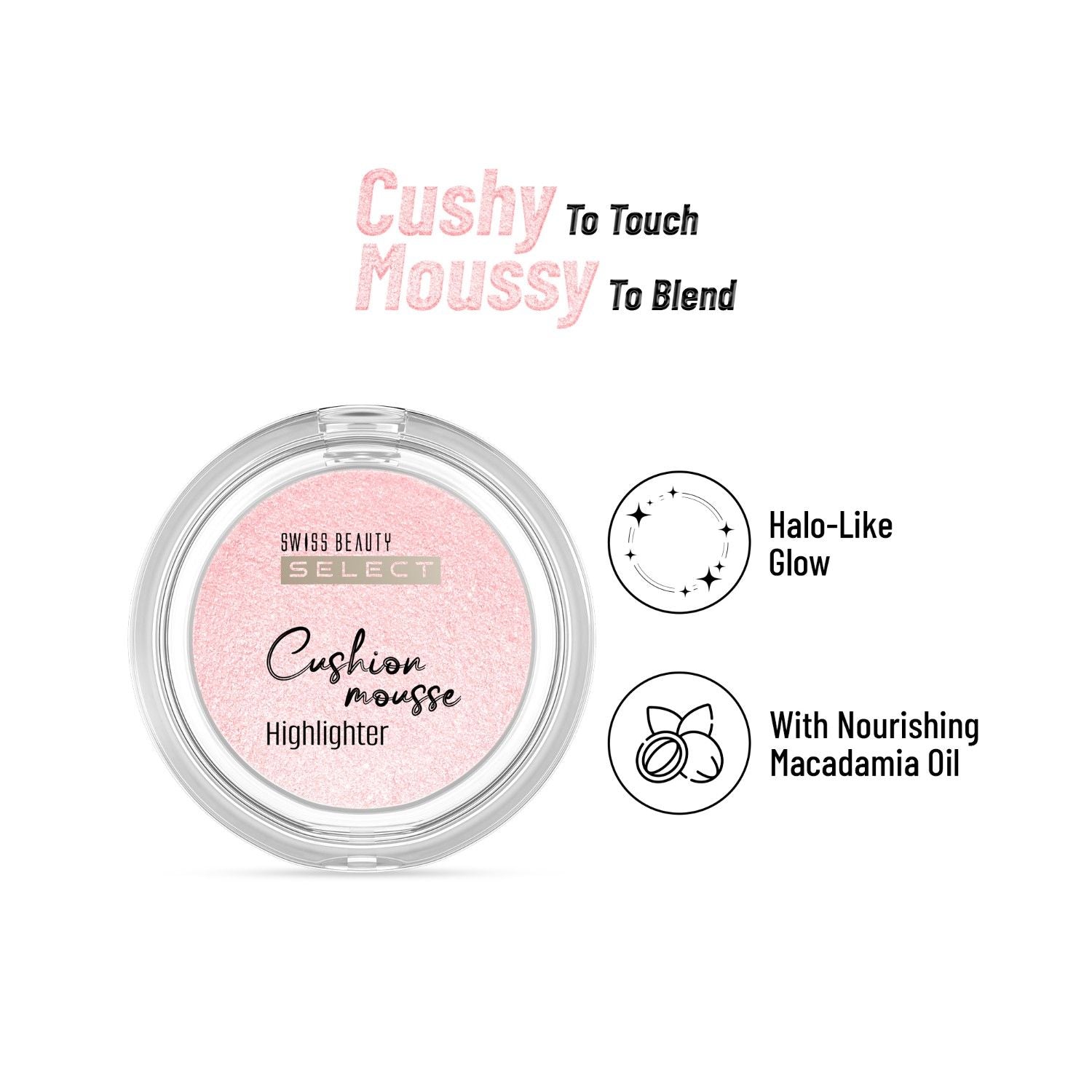 Select Cushion Mousse Highlighter - 2 Pink Frost