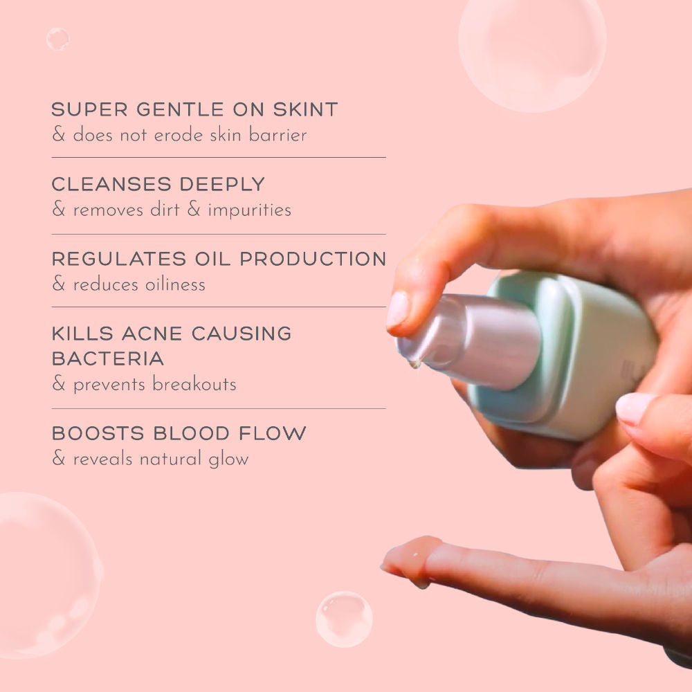 Soap Free Gentle Cleansing Face Wash for Oil & Acne Control -Non Comedogenic, Pregnancy Safe