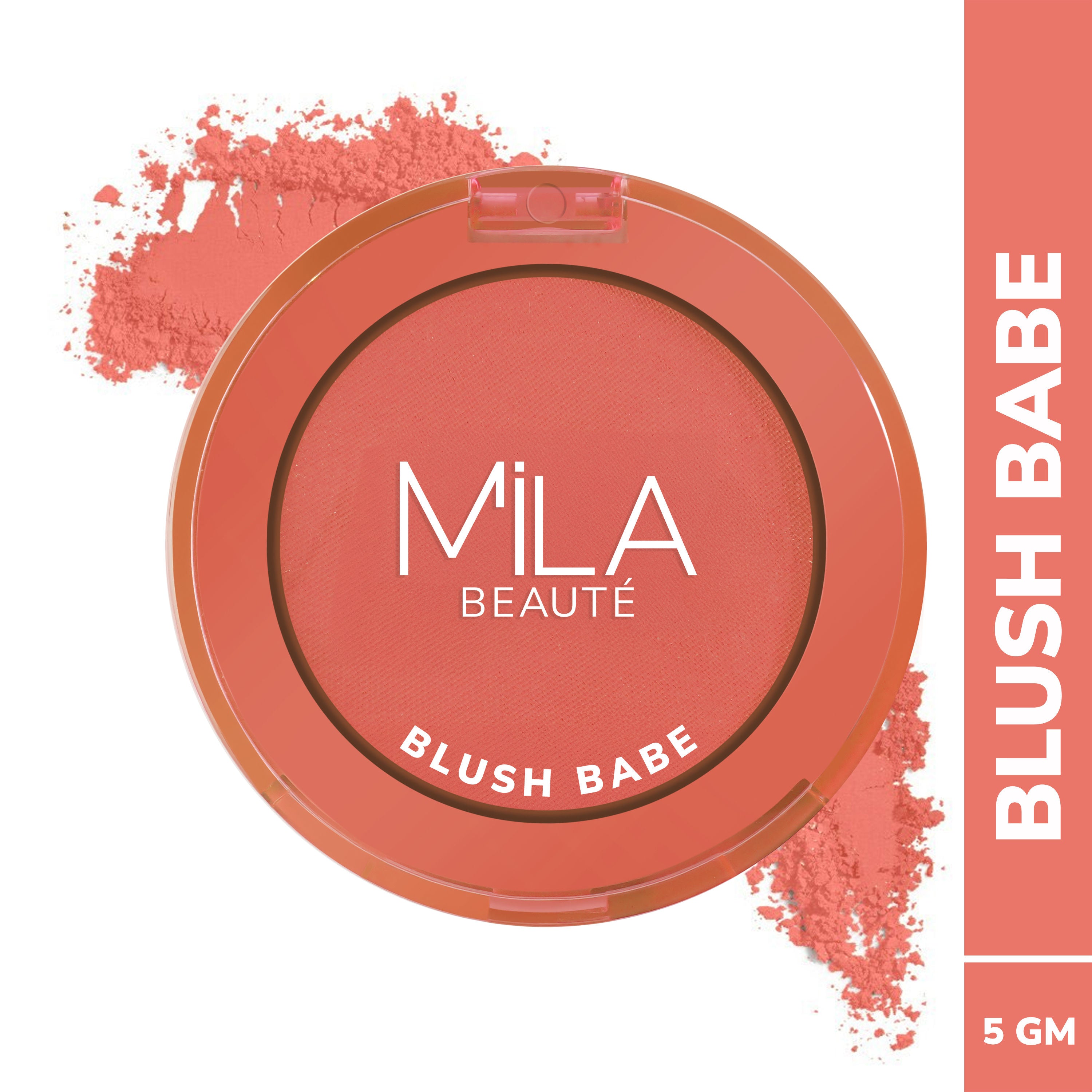 Matte Finish Blush Babe Powder Blush With Rosehip Oil - Peach Soda