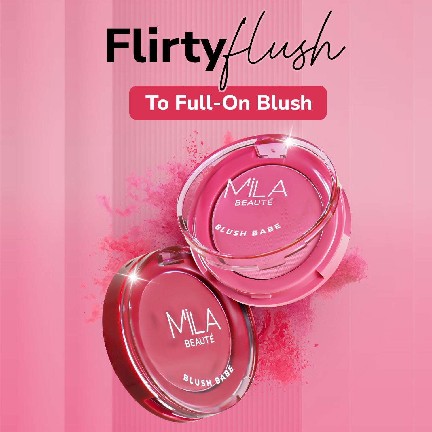 Matte Finish Blush Babe Powder Blush With Rosehip Oil