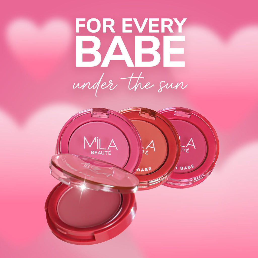 Matte Finish Blush Babe Powder Blush With Rosehip Oil