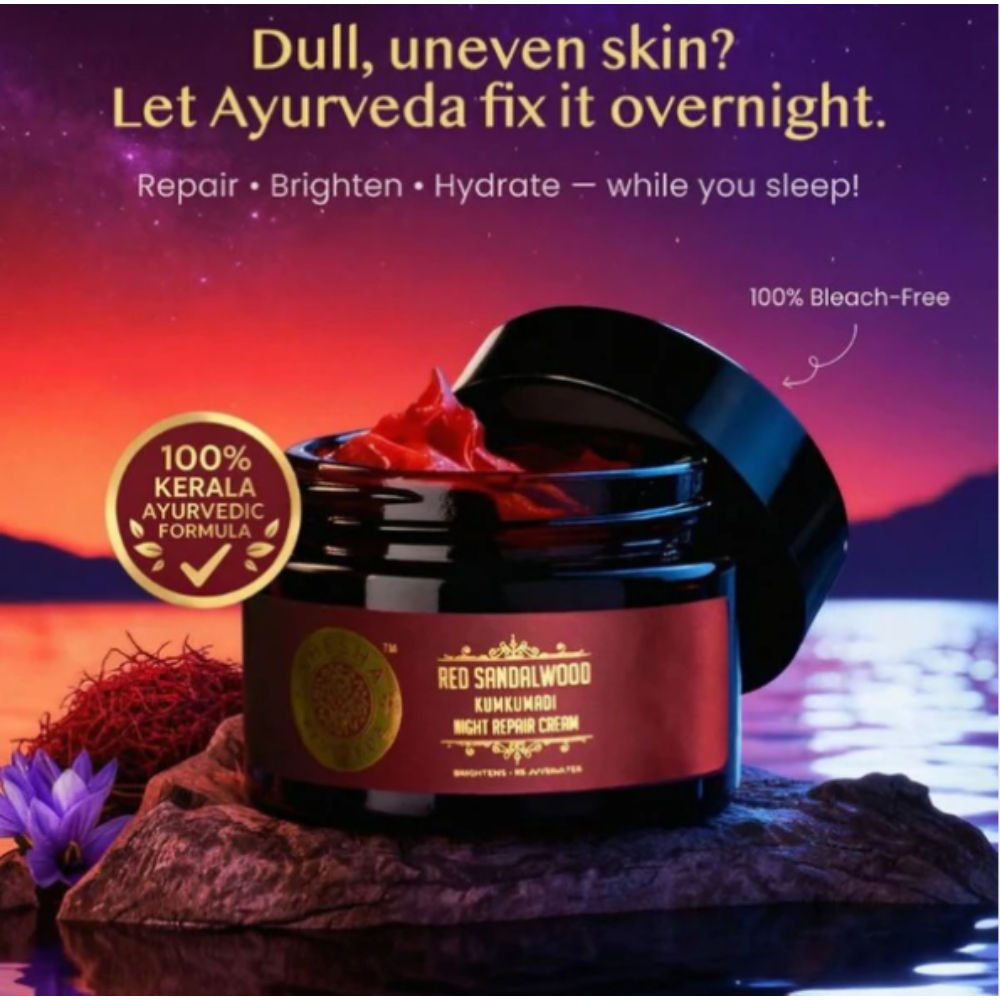 Red Sandalwood Skin Brightening & Night Repair Cream