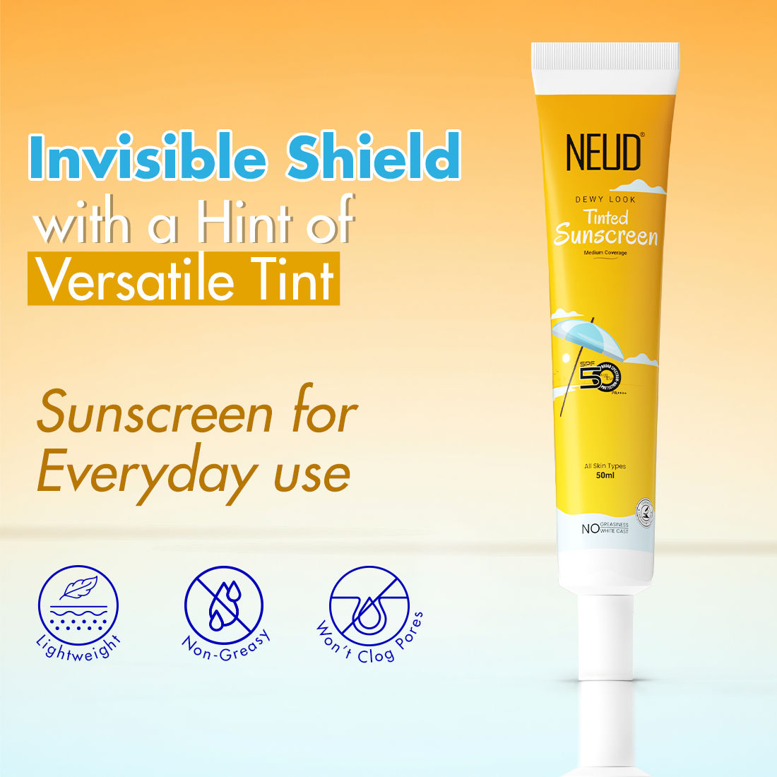 Dewy Look Tinted Sunscreen SPF 50++++