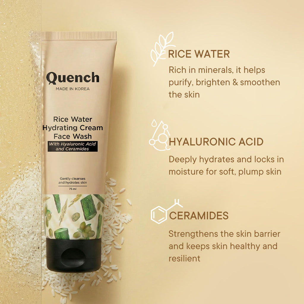 Rice Water Hydrating Cream Face Wash