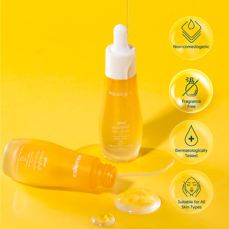 Glow+ Concentrate Face Serum with Vitamin C, Papaya & Hyaluronic Acid
