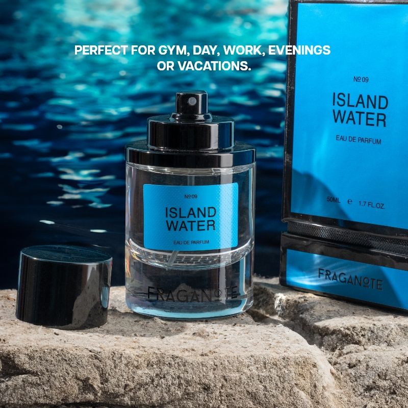 Island Water EDP Premium Long Lasting Fresh Aqua Perfume for Men, Oceanic Scent