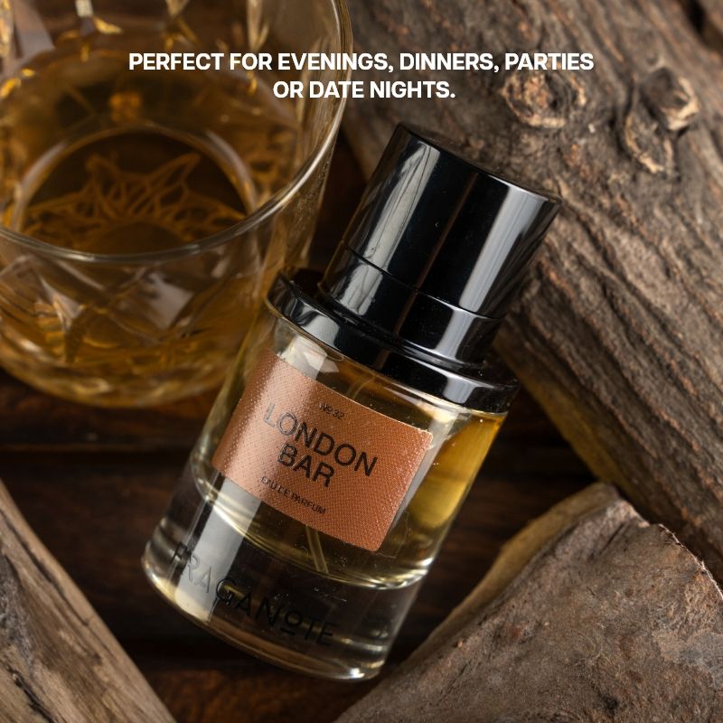 London Bar EDP Premium Long Lasting Perfume for Men, Smoky, Spicy & Boozy Scent