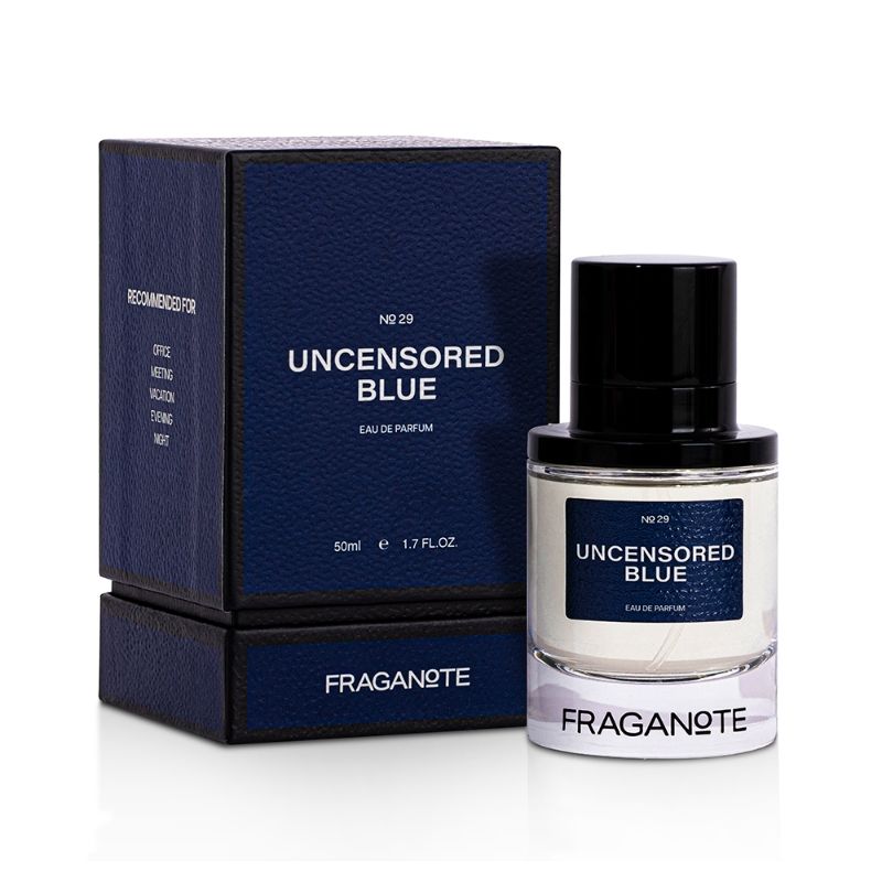 Uncensored Blue EDP Premium Long Lasting Perfume for Men, Fresh & Woody Scent