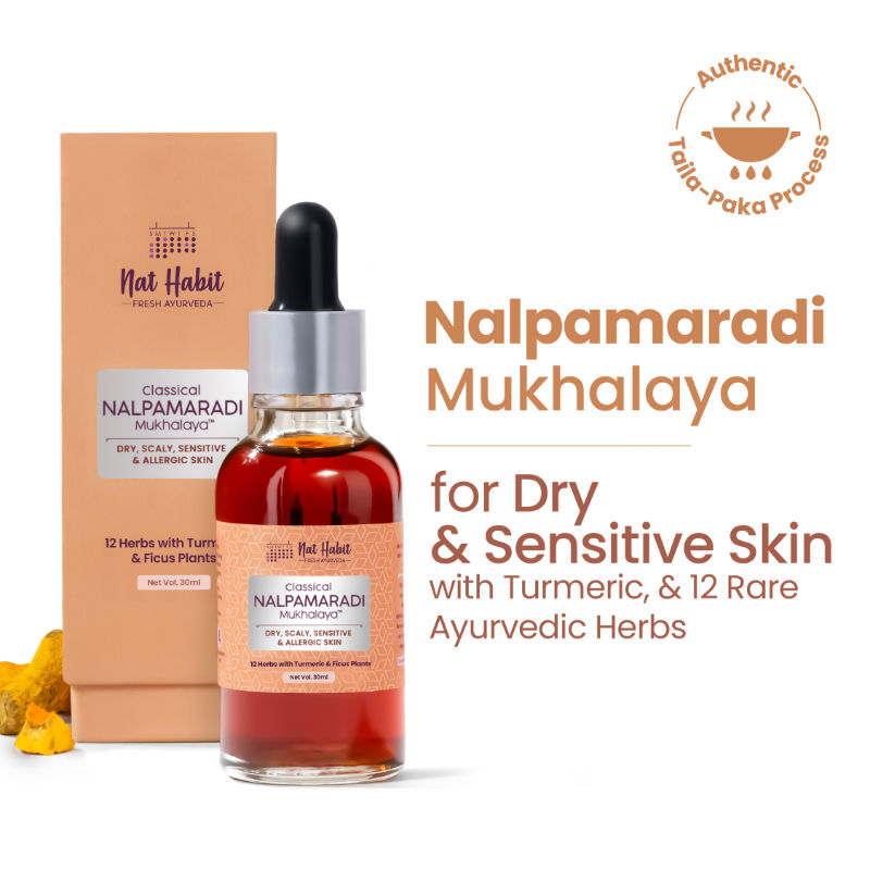 Taila-Paka Nalpamardi Skin Brightening Treatment Face Oil, Tailam For Dry & Allergic Skin