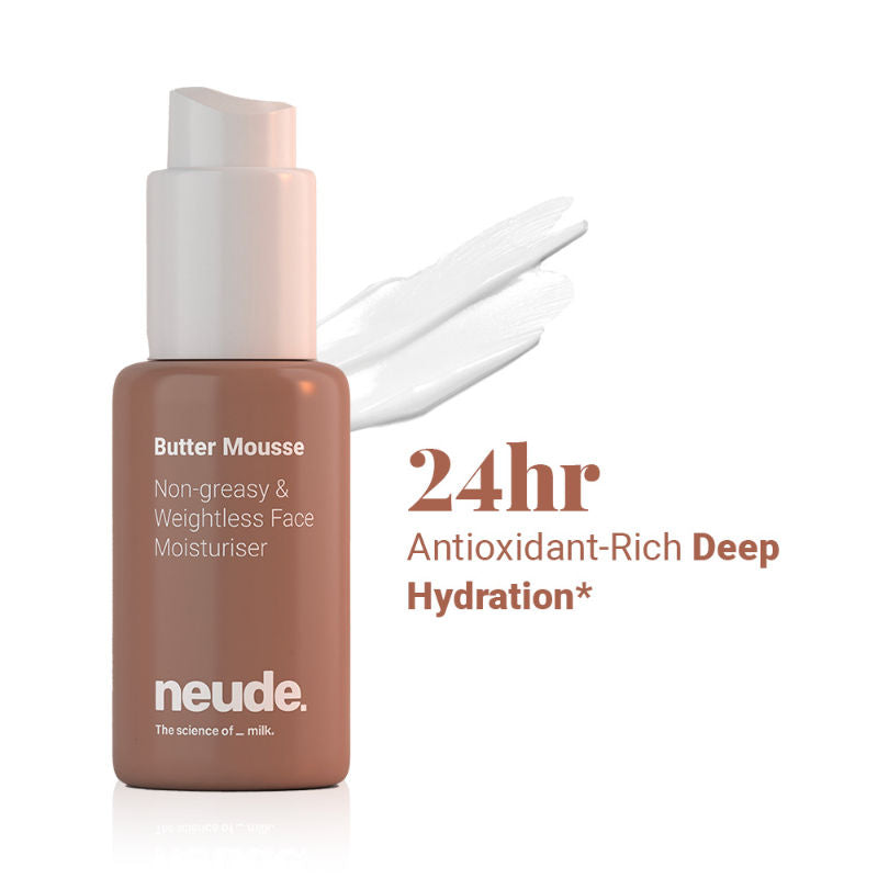 Non-Greasy Weightless Face Moistuirizer for Dry Skin - Butter Mousse
