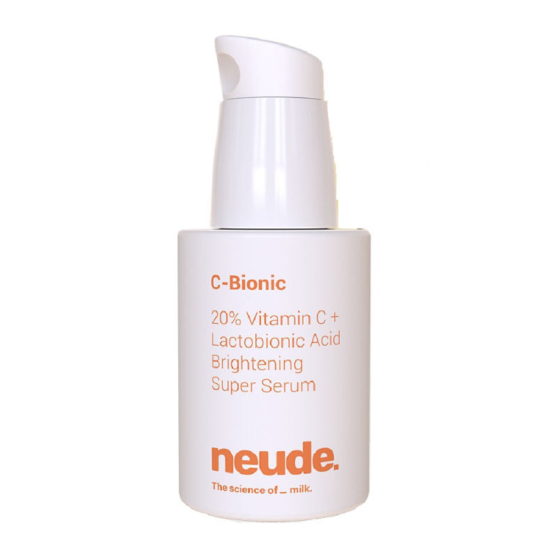 Neude 20% Vitamin C Serum - Glutathione+Red Algae+Kakadu Plum, C-Bionic Super Serum for Skin Brightening