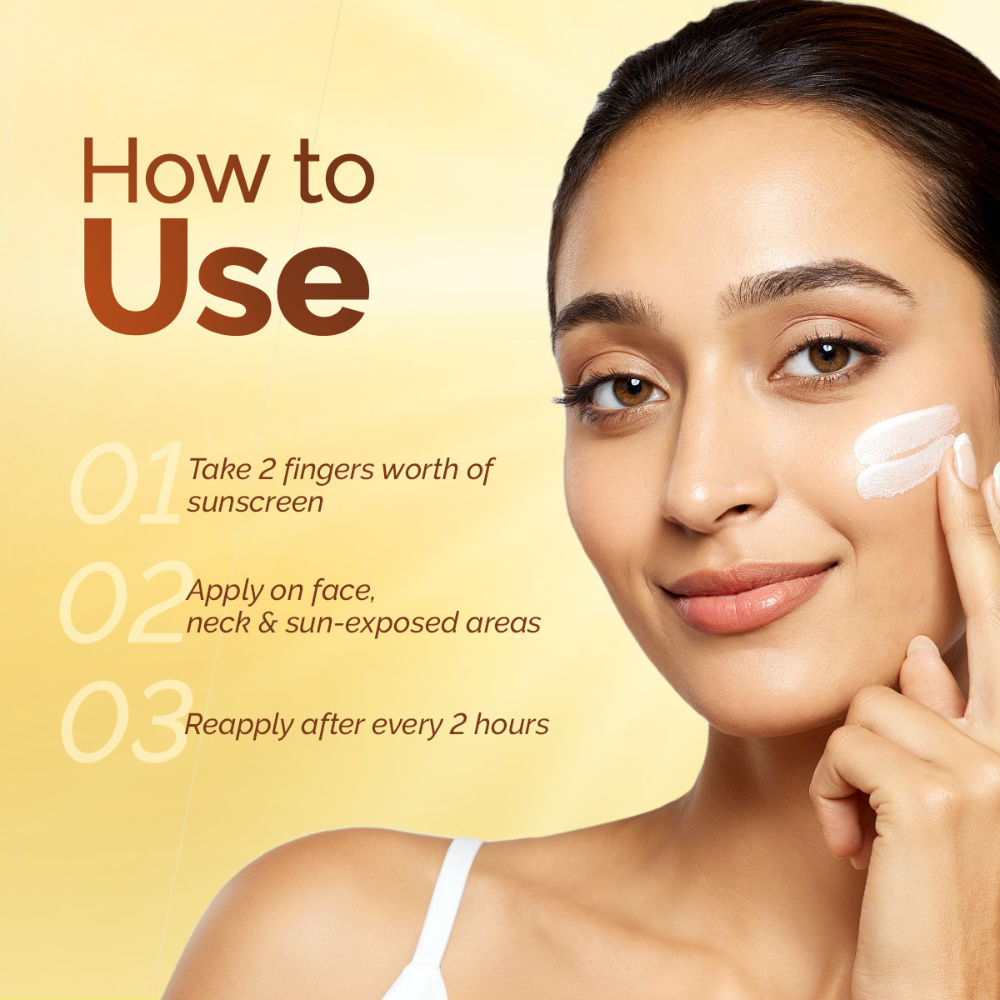 Vitamin C Daily Glow Sunscreen With Vit C & Turmeric For Tan Protect... - In-Vivo tested
