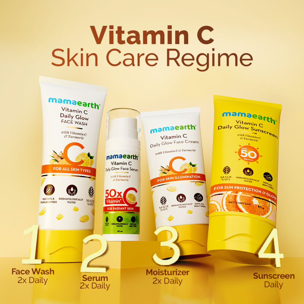 Vitamin C Daily Glow Sunscreen With Vit C & Turmeric For Tan Protect... - In-Vivo tested