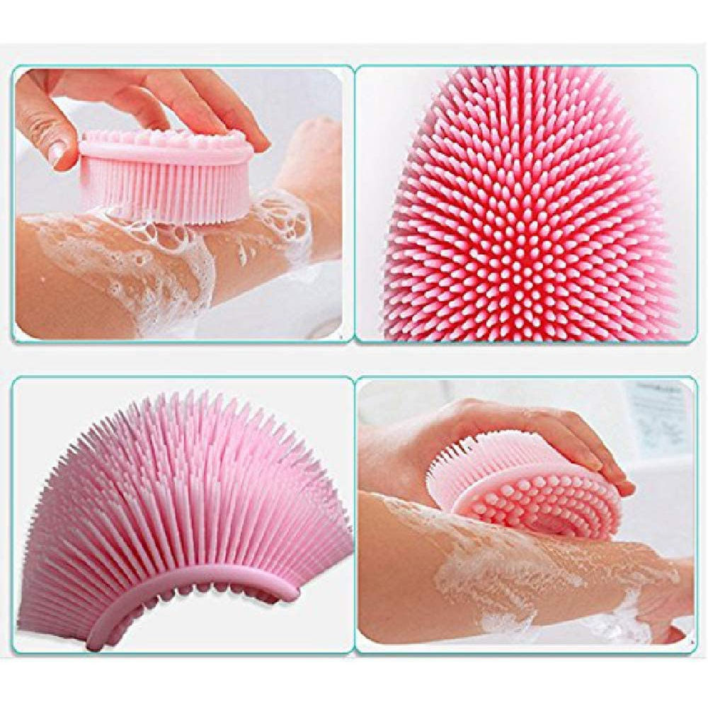 Exfoliating Silicone Bath Brush And Body Scrubber