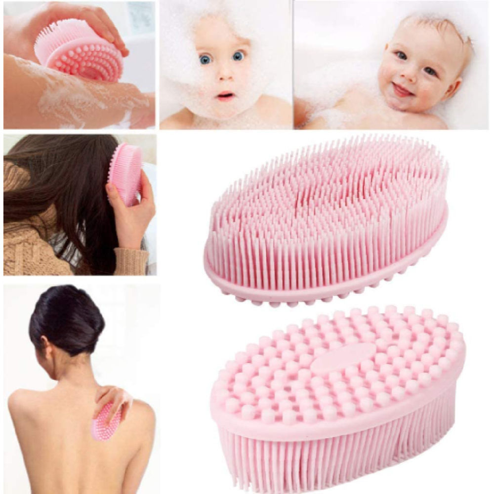 Exfoliating Silicone Bath Brush And Body Scrubber