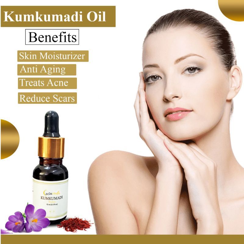 Kumkumadi Thailam Face Oil With Pure Saffron For Glowing Skin