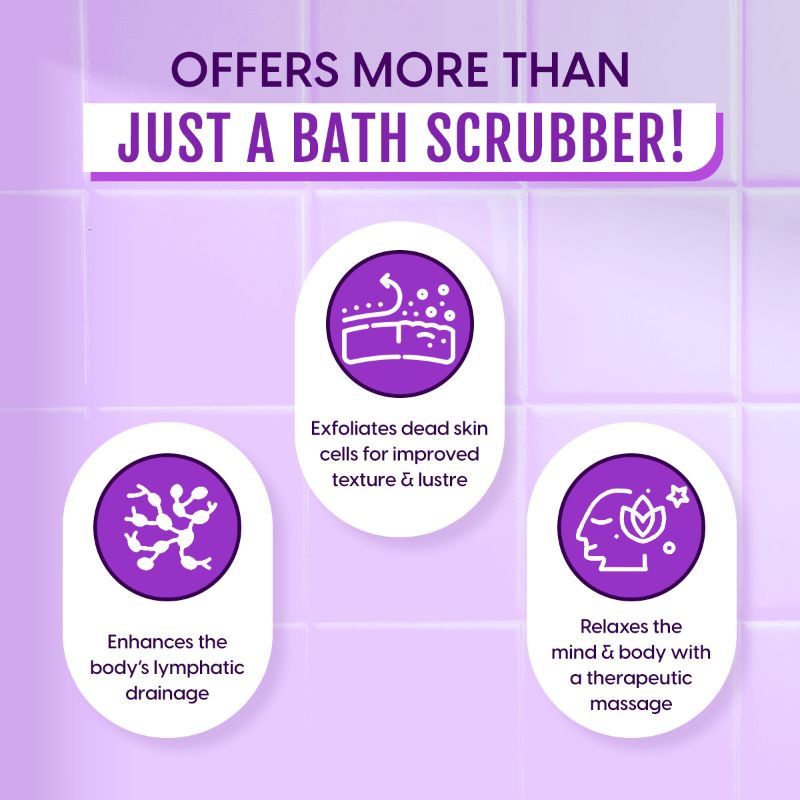 Professional Silicone Body Back Scrubber Belt Exfoliating Bath Brush