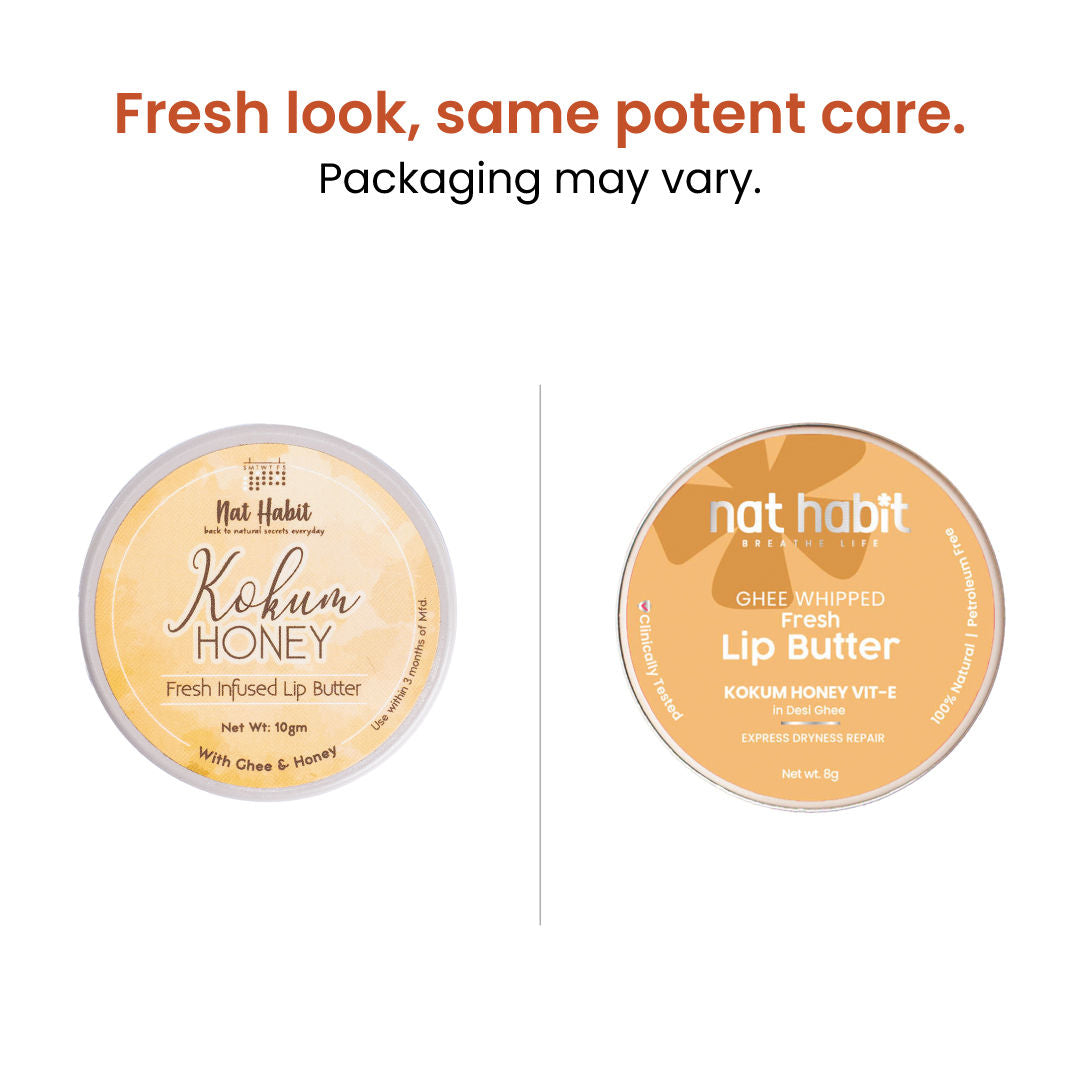 Desi Ghee & Honey Lip Balm - Kokum Honey Lip Butter For Lip Pigmentation & Lip Lightening