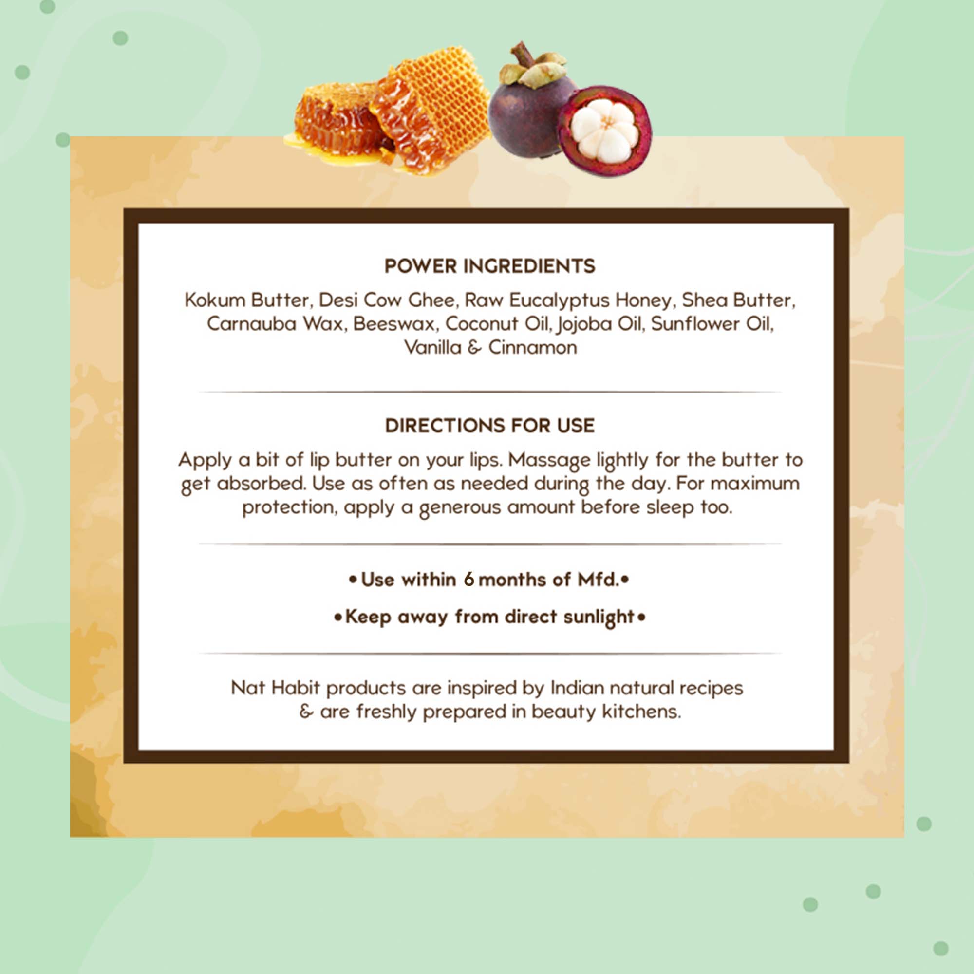 Desi Ghee & Honey Lip Balm - Kokum Honey Lip Butter For Lip Pigmentation & Lip Lightening