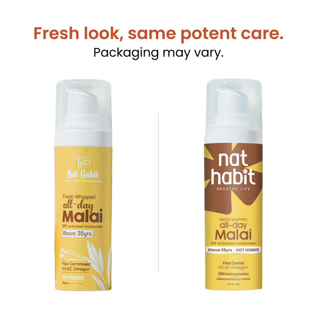Flax Carrot Light Moisturizer For Combination Skin, Moisturizer Cream With Vit E C Omega+