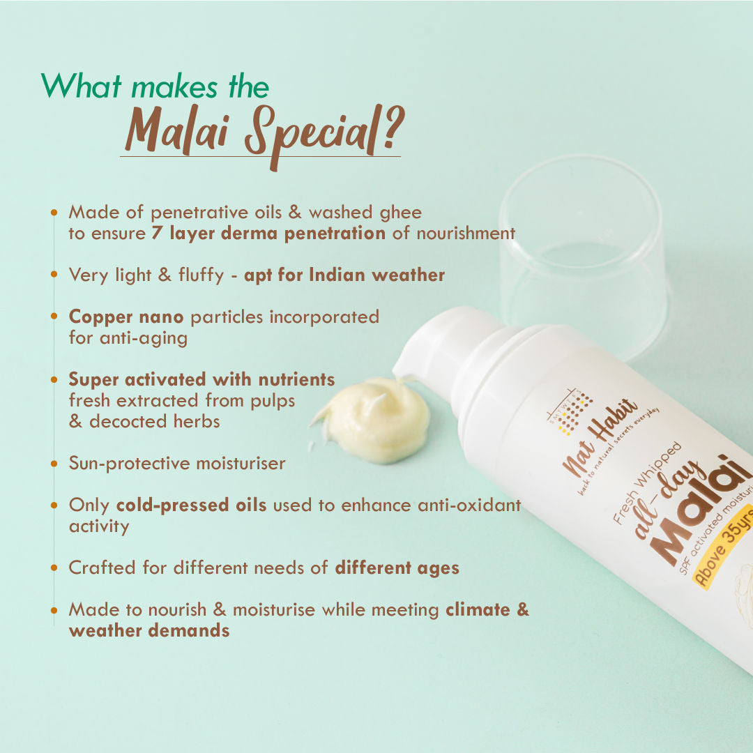 Flax Walnut Malai Face Moisturizer For Glowing Skin, Cold Cream For Combination Skin