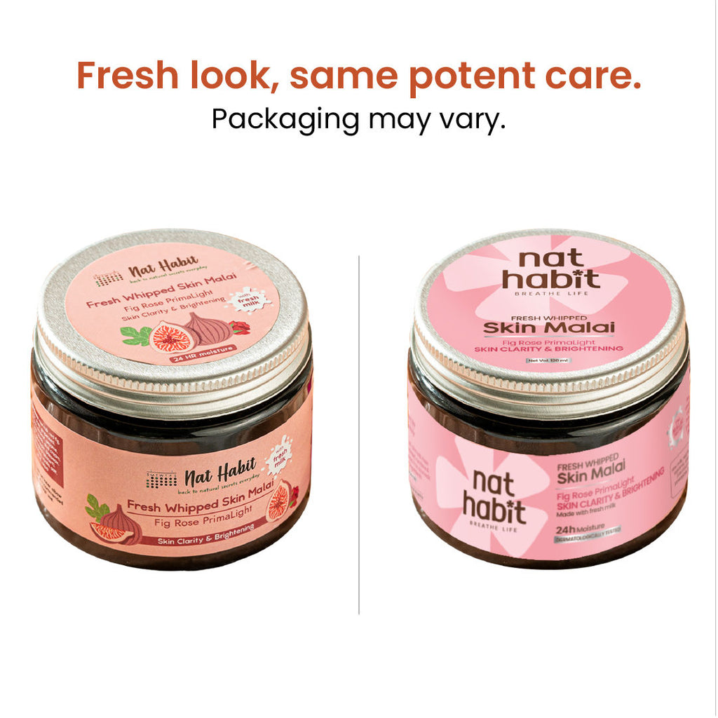 Fig Rose Primalight Skin Malai Body Butter for Skin Brightening 24 HR Moisture