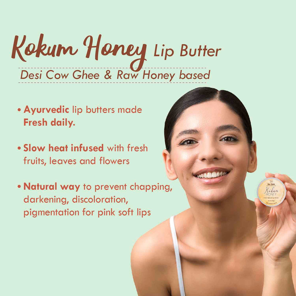 Desi Ghee & Honey Lip Balm- Kokum Honey Lip Butter For Lip Pigmentation & Lip Lightening