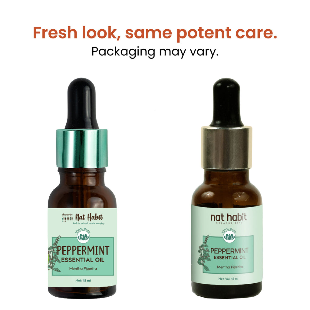 Peppermint Essential Oil for Hair Growth, Itchy Scalp Care, Dandruff Control - 100% Pure