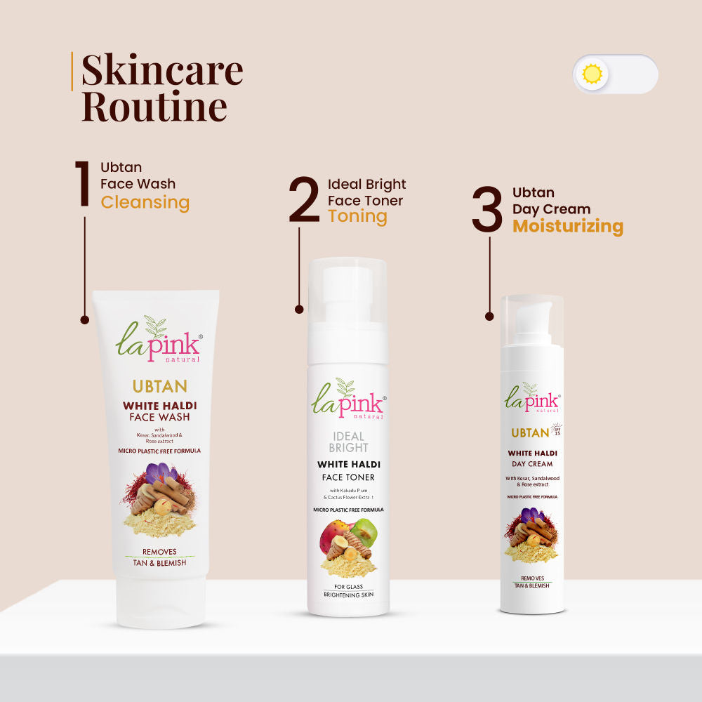 Ubtan Day Cream Spf 15 With Saffron For Glowing Skin & Tan Removal, Oil-Free Cream