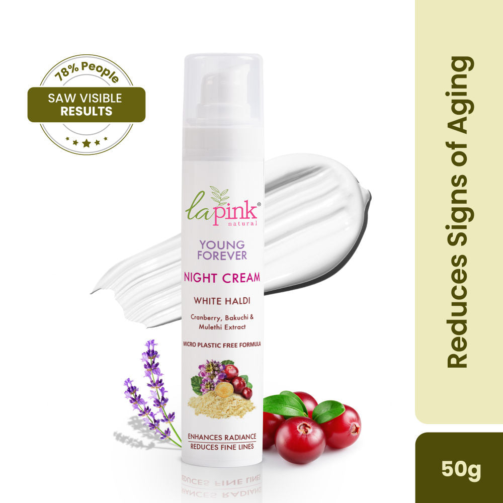 Young Forever Anti-Aging Night Repair Cream With Bakuchi For Fine Lines & Wrinkles