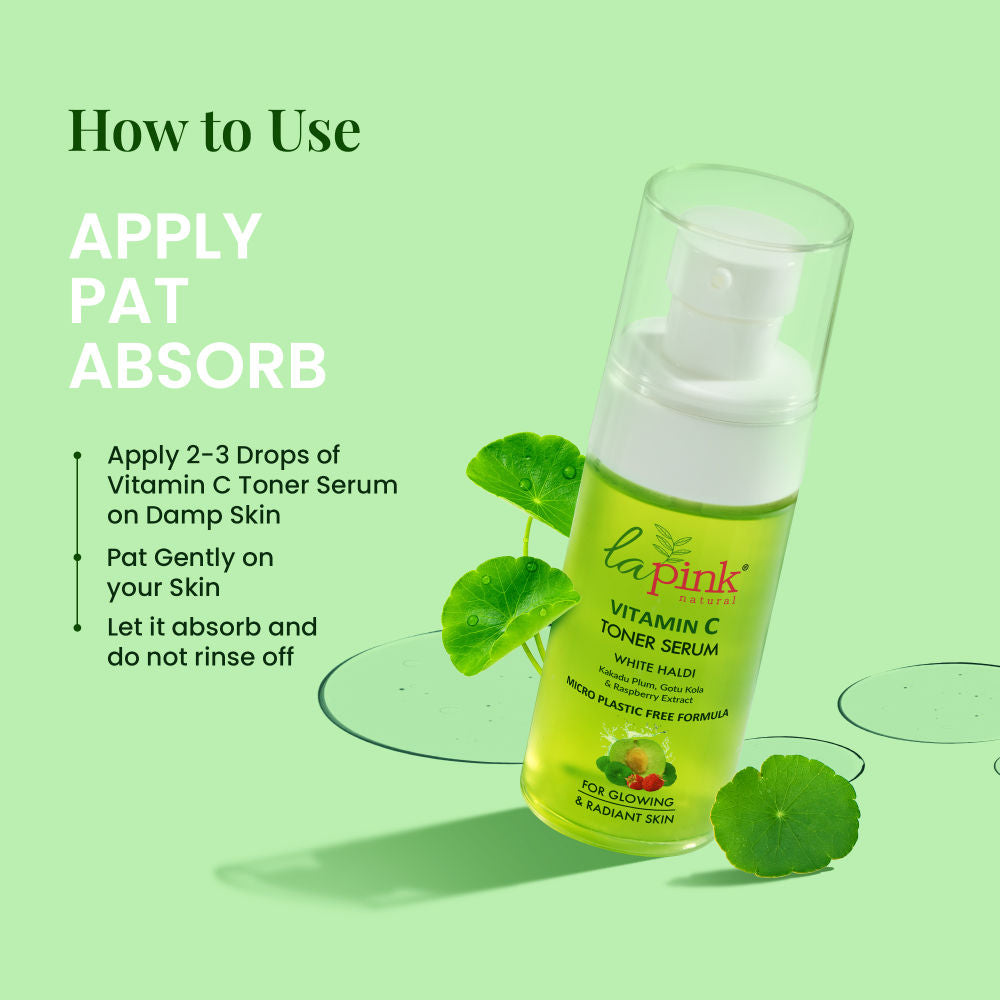 Vitamin C Face 2-In-1 Toner Serum 100% Alcohol Free For Refresh & Glowing Skin