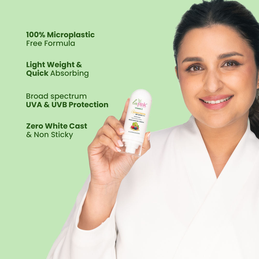 Vitamin C Sunscreen SPF 50 PA ++++ Hyaluronic Acid & Niacinamide For UVA Protection