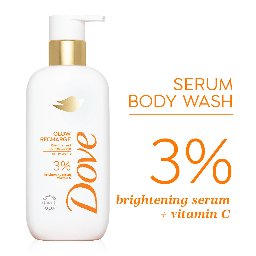 Glow Recharge Exfoliating Serum Body Wash with 3% Brightening Serum + Vitamin C