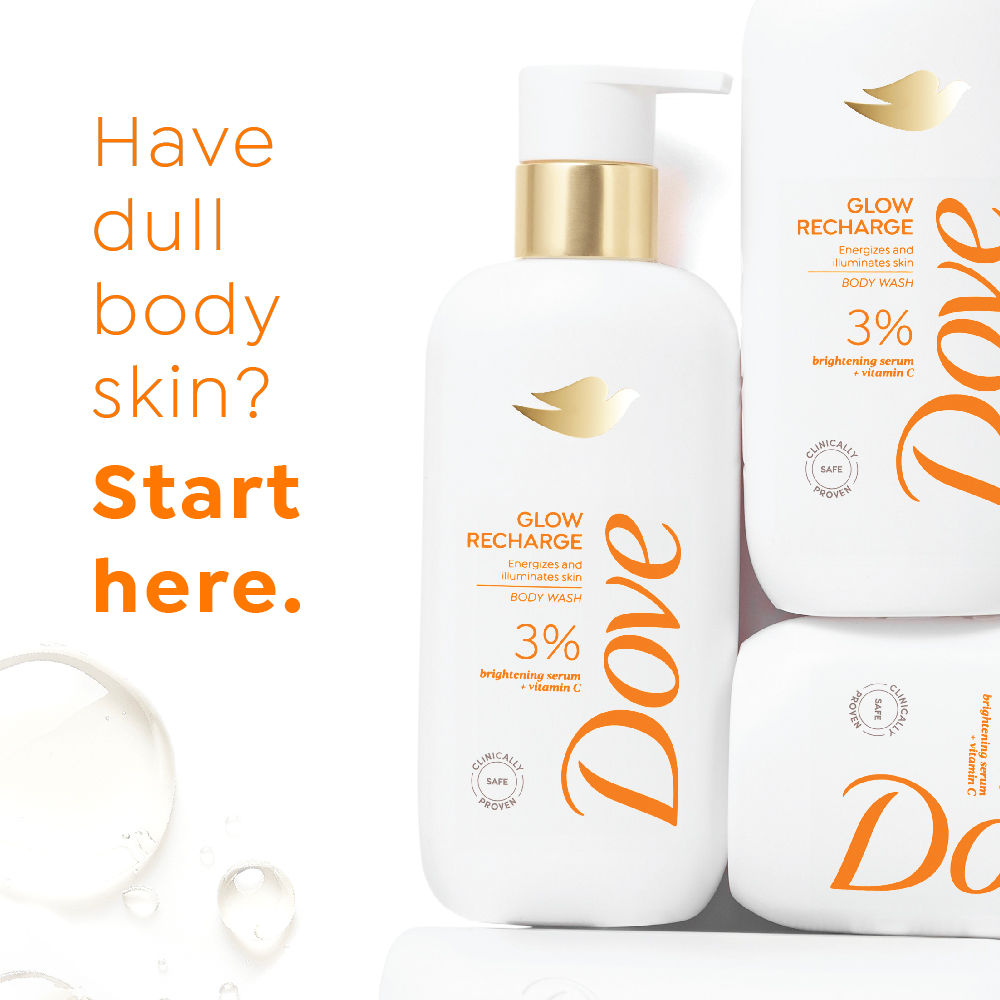 Glow Recharge Exfoliating Serum Body Wash with 3% Brightening Serum + Vitamin C