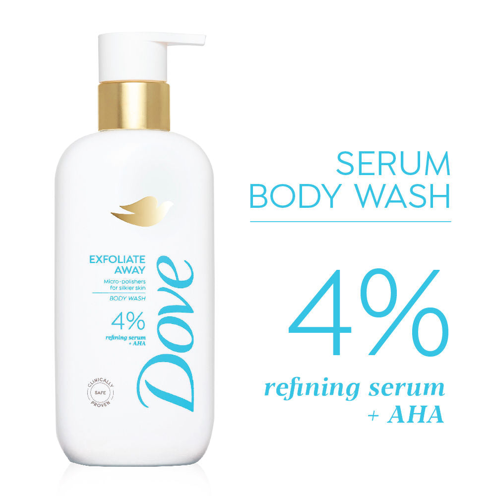 Exfoliate Away Serum Body Wash with 4% Refining Serum + AHA