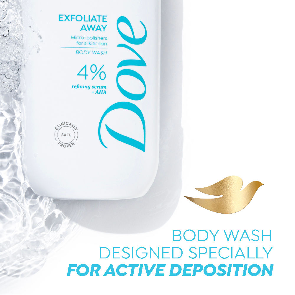 Exfoliate Away Serum Body Wash with 4% Refining Serum + AHA