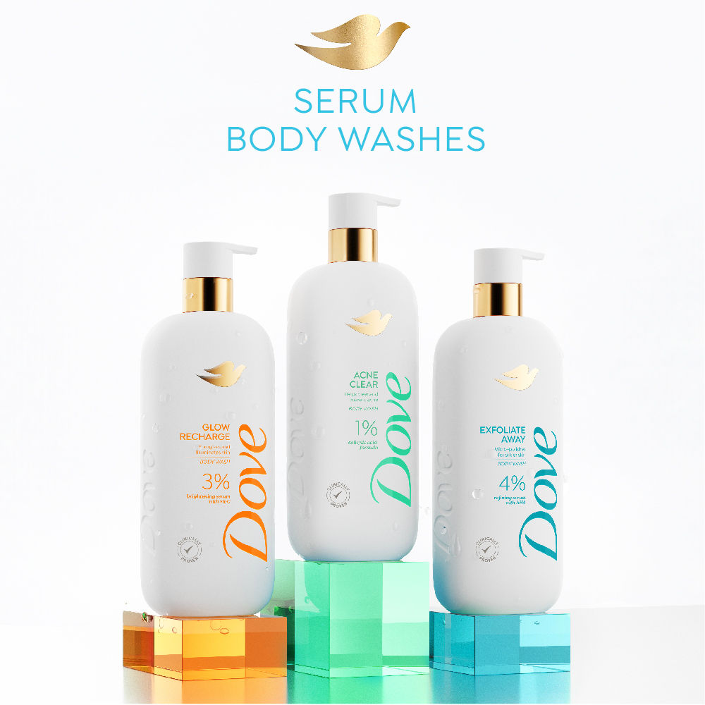 Exfoliate Away Serum Body Wash with 4% Refining Serum + AHA